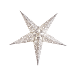 large ivory lace pattern paper star lantern