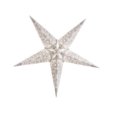 large ivory lace pattern paper star lantern