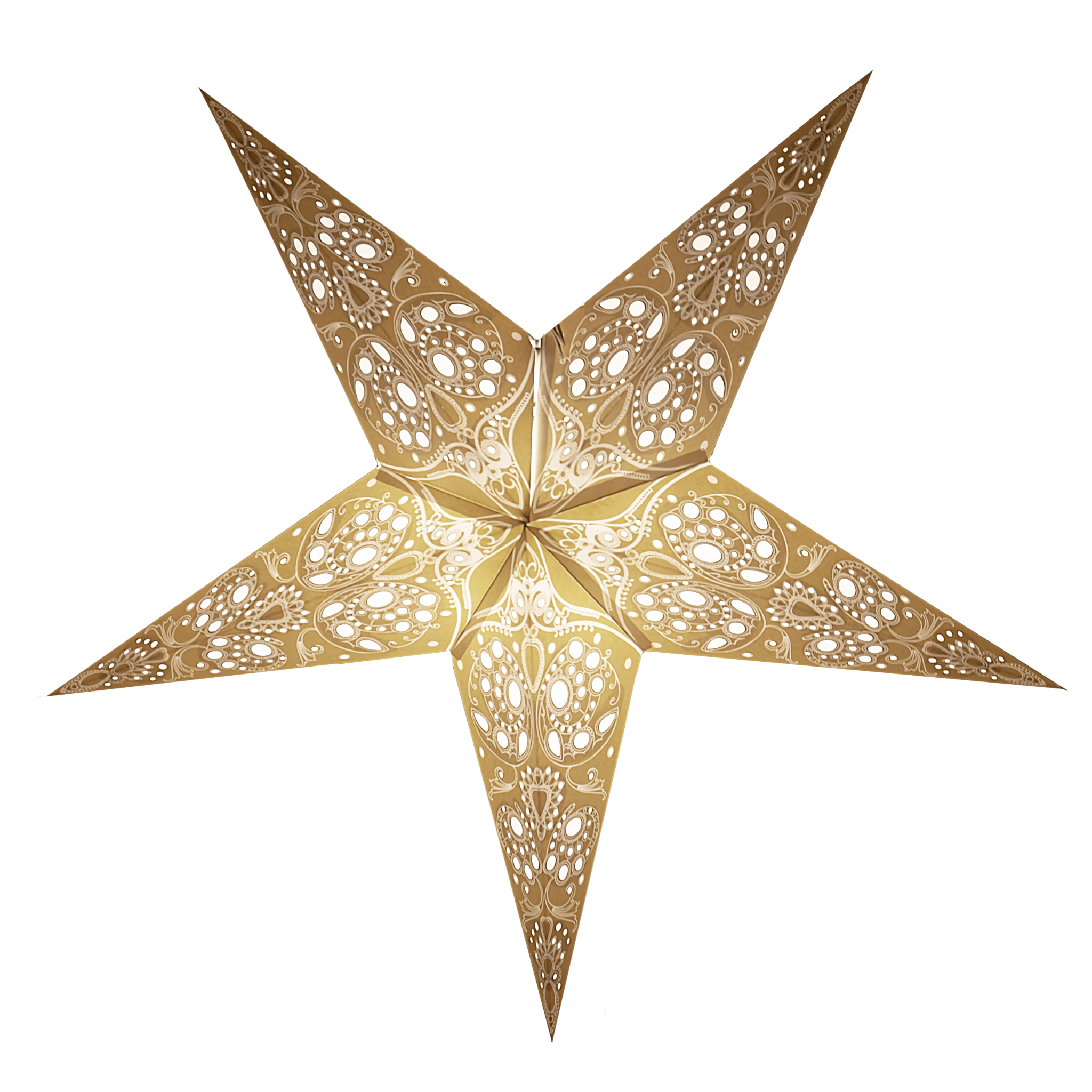 lace stone paper star lantern