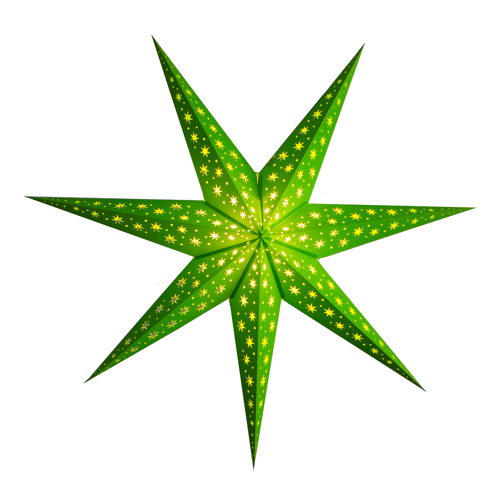 green star lamp shade handmade