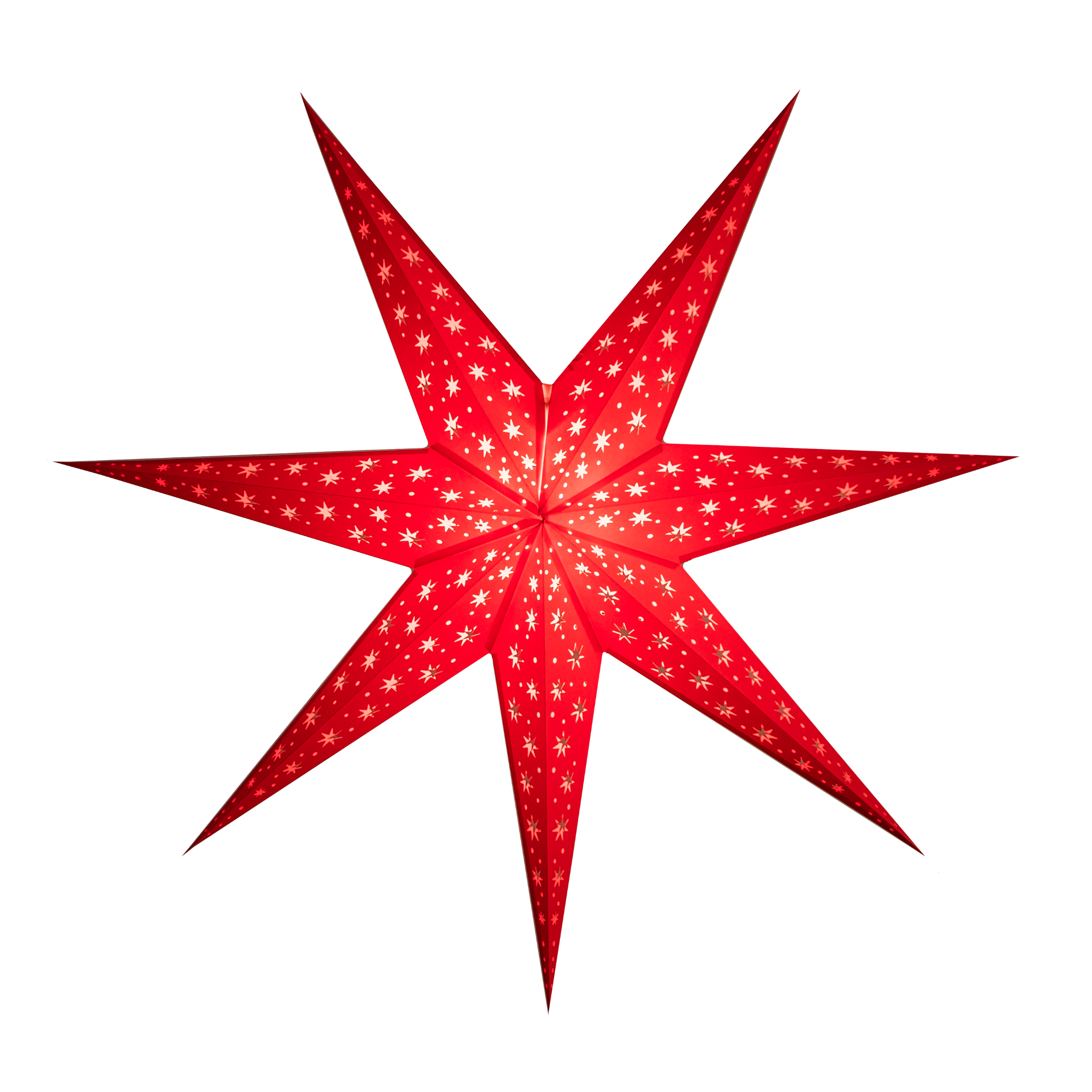red paper star lantern - large Christmas star decoration