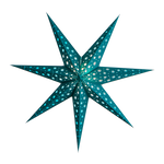 teal paper star lantern