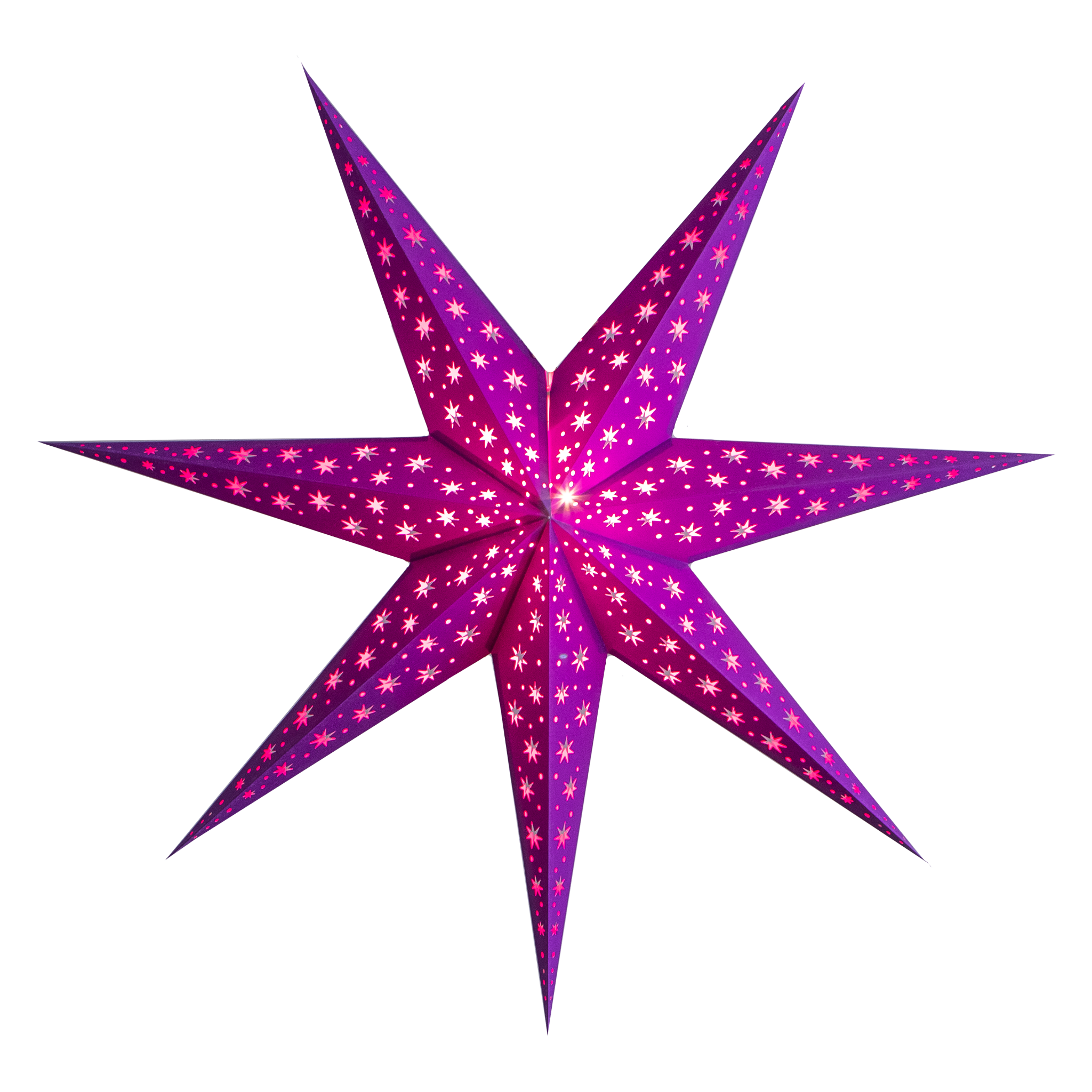 purple paper star lantern