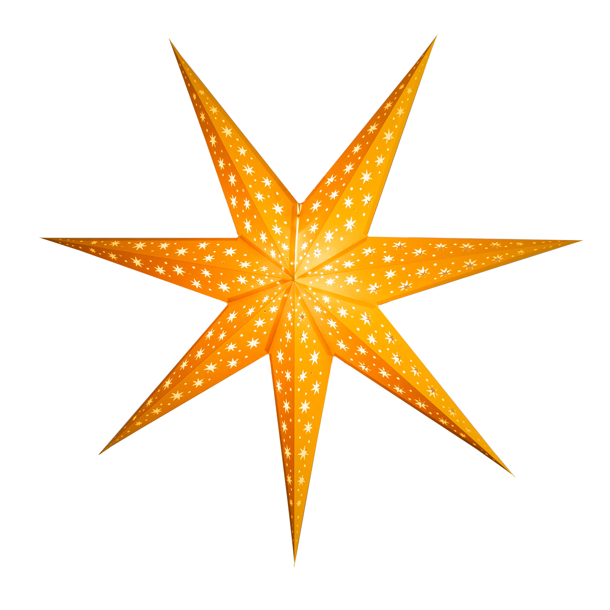 yellow paper star lantern
