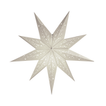 9 pointed white paper star lantern