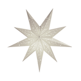 9 pointed white paper star lantern