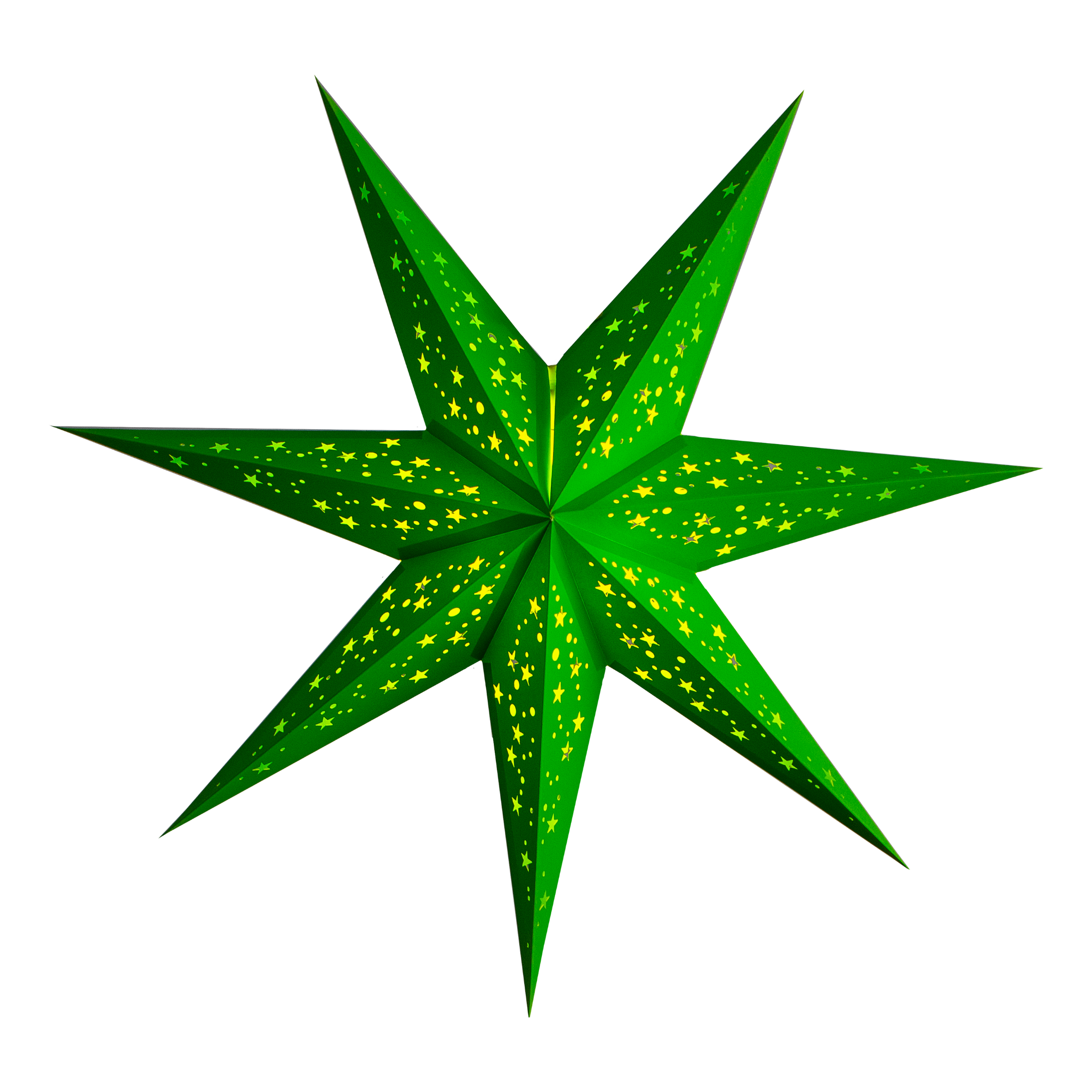green paper star lantern