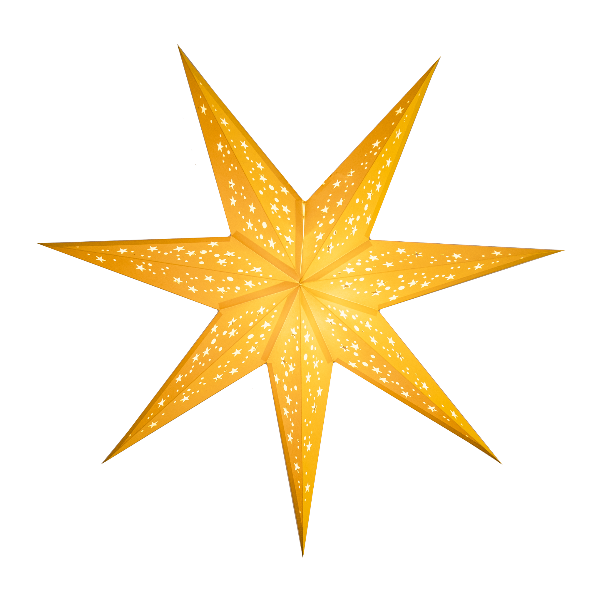 yellow paper star lantern