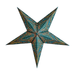 blue patterned star lantern
