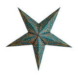 blue patterned star lantern