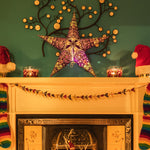 pattern purple paper star lantern