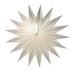 17 point paper star lantern white