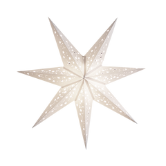 white paper star light lantern - White Christmas lights