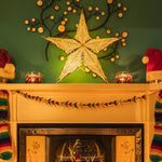 yellow patterned star lantern