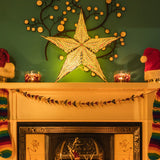 yellow patterned star lantern