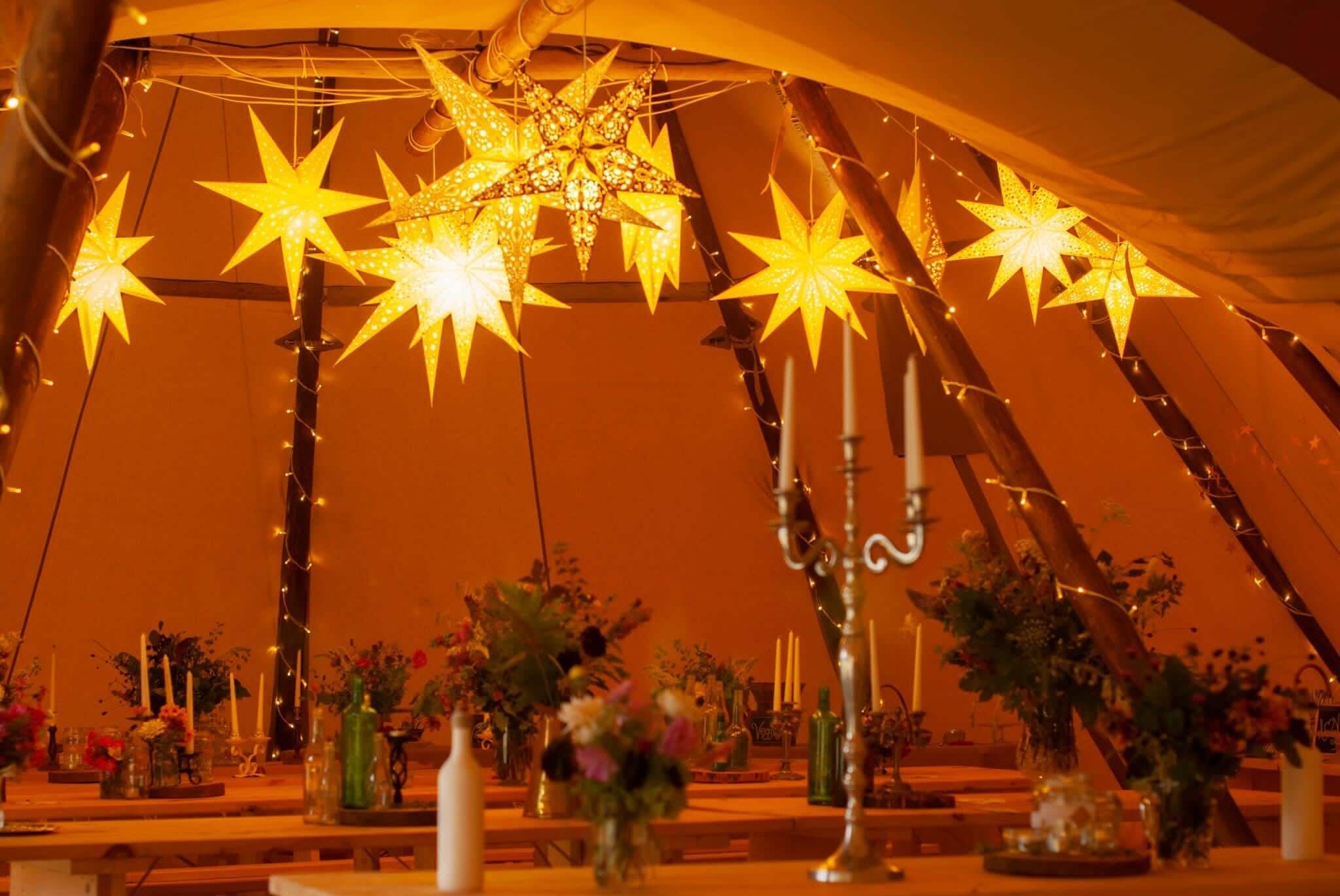 wedding star lights lanterns