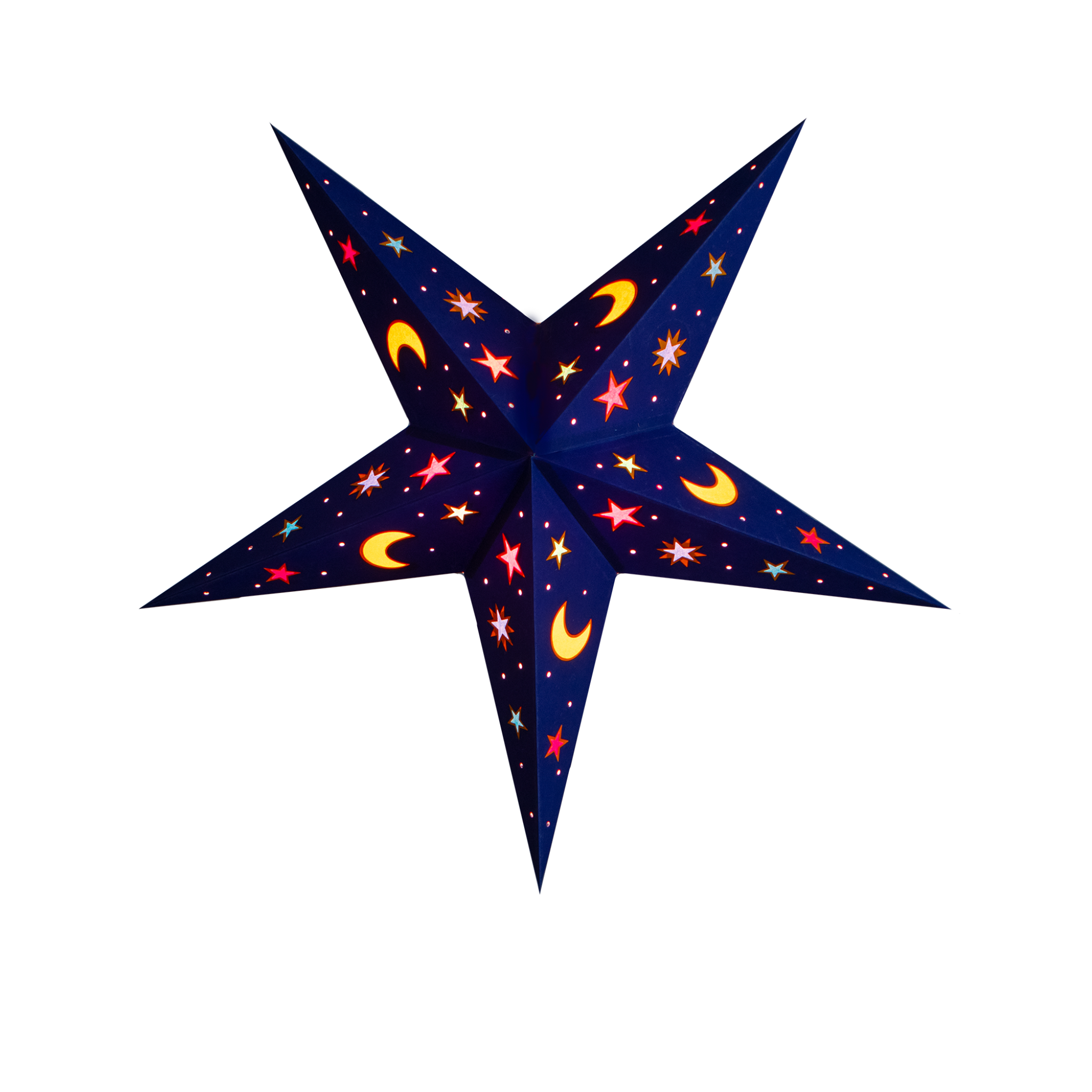 Night Sky paper star lantern for romantic Practical Magic inspired interiors
