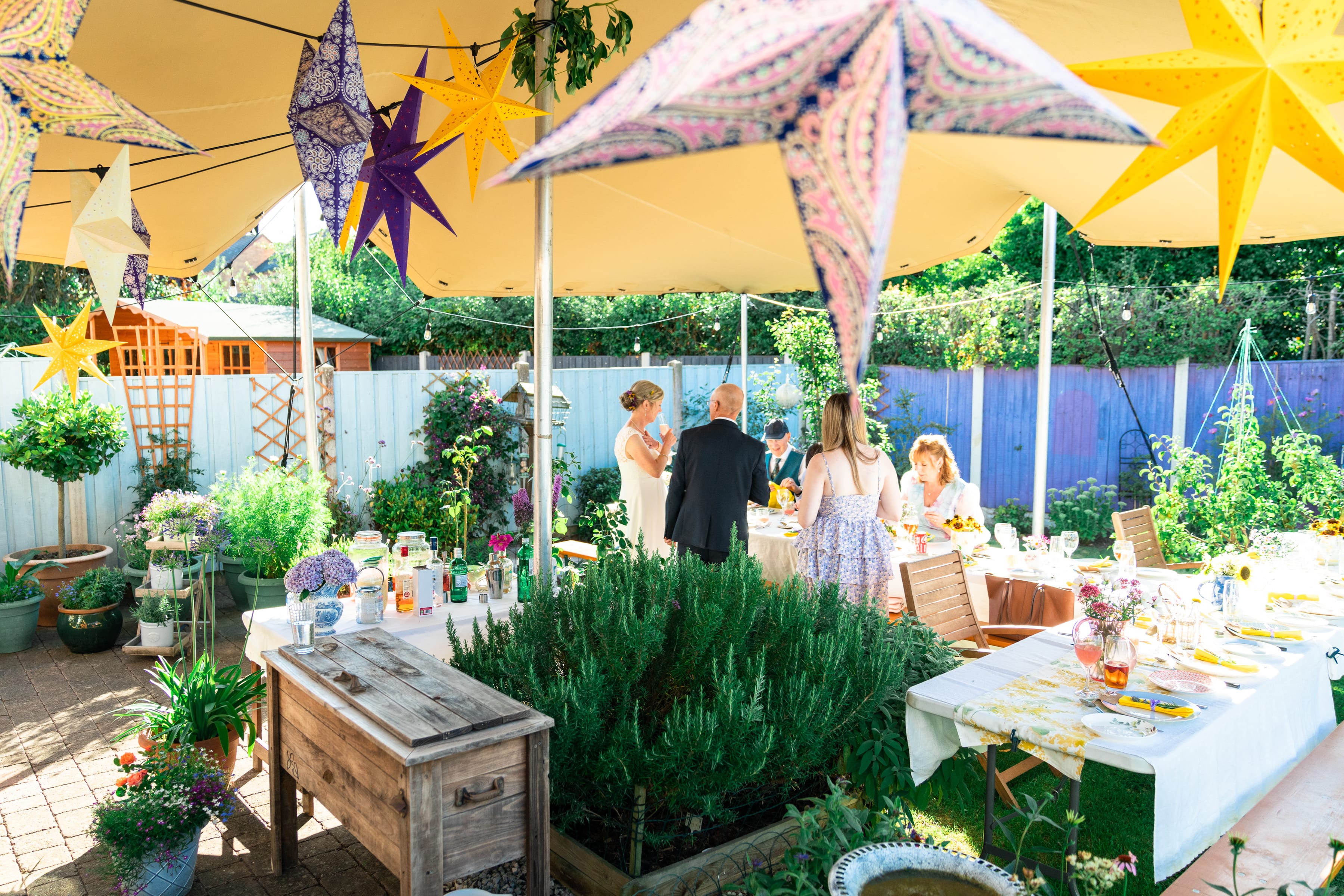 Summer Wedding Ideas: Add Charm to Your Outdoor Wedding Using Paper Star Lanterns