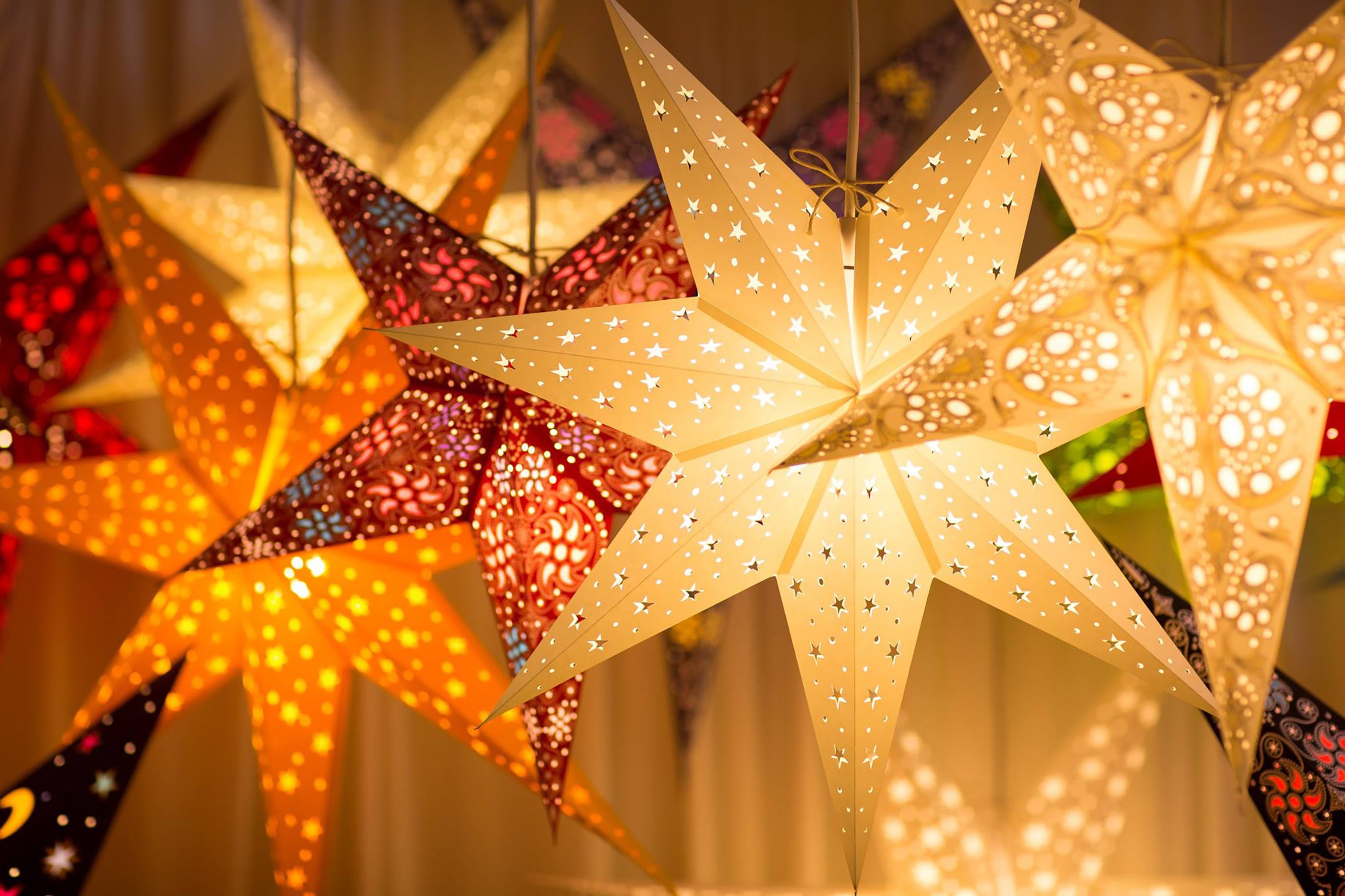 Magical Christmas indoor star lights 