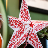 Scarlet Swirl Mini Paper Star (25cm)