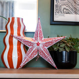 Scarlet Swirl Mini Paper Star (25cm)