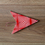Candy Cane Burst Mini Paper Star (25cm)