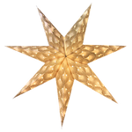 Decorative star with lights on a white background