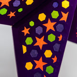 Paper Starlights | Purple Ceiling Lamp Shade Multi Coloured Paper Star lantern Hanging Decor