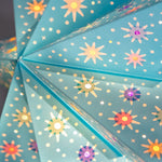 Paper Starlights | Ceiling light shade Hanging Star Lantern Blue Paper Star Lantern 