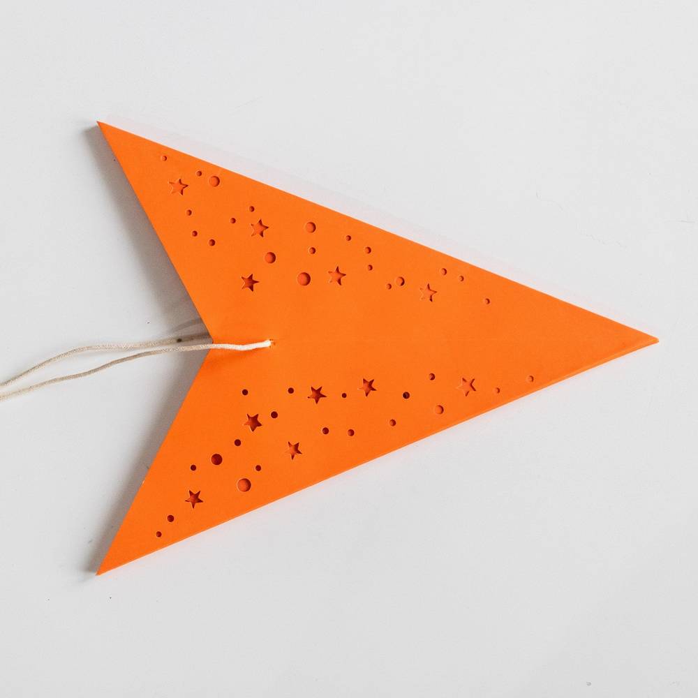 Small Orange Star Lantern by Paper Starlights