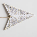 Small White Cream Star Lantern handmade paper lantern in star shape by Paper Starlights