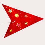 5 pointed Red Moon and Star lampshade Star Lantern handmade paper lantern in star shape by Paper Starlights