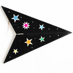 5 pointed Black Moon and Star lampshade Star Lantern handmade paper lantern in star shape by Paper Starlights