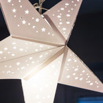 Small White Star Lantern handmade paper lantern in star shape by Paper Starlights