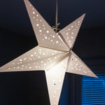 Small White Star Lantern handmade paper lantern in star shape by Paper Starlights