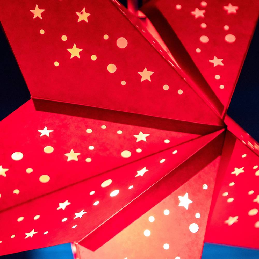 Small Red Star Lantern by Paper Starlights