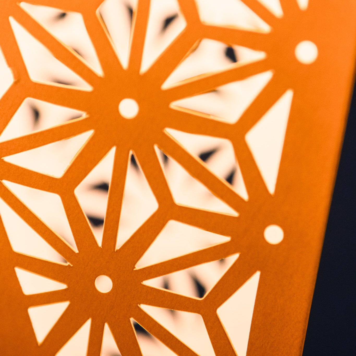 Tiffany: Yellow geometric cutout detail