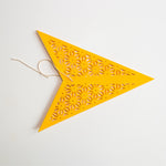 Tiffany: Yellow folded paper star lantern