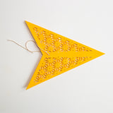 Tiffany: Yellow folded paper star lantern