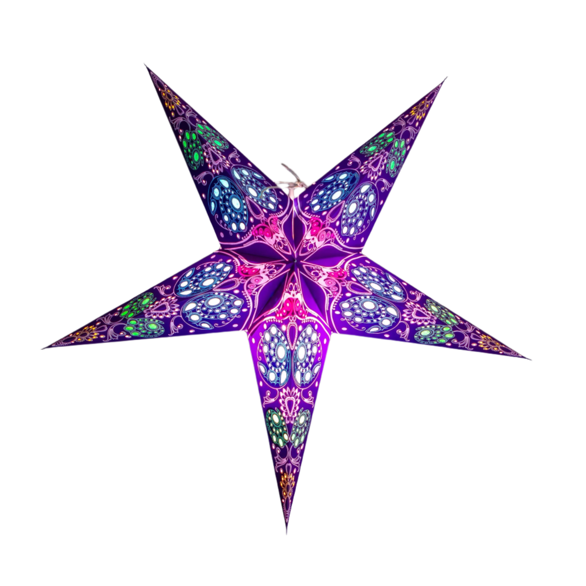 Purple small star lantern