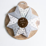 Set of 8 Mini white and silver stars