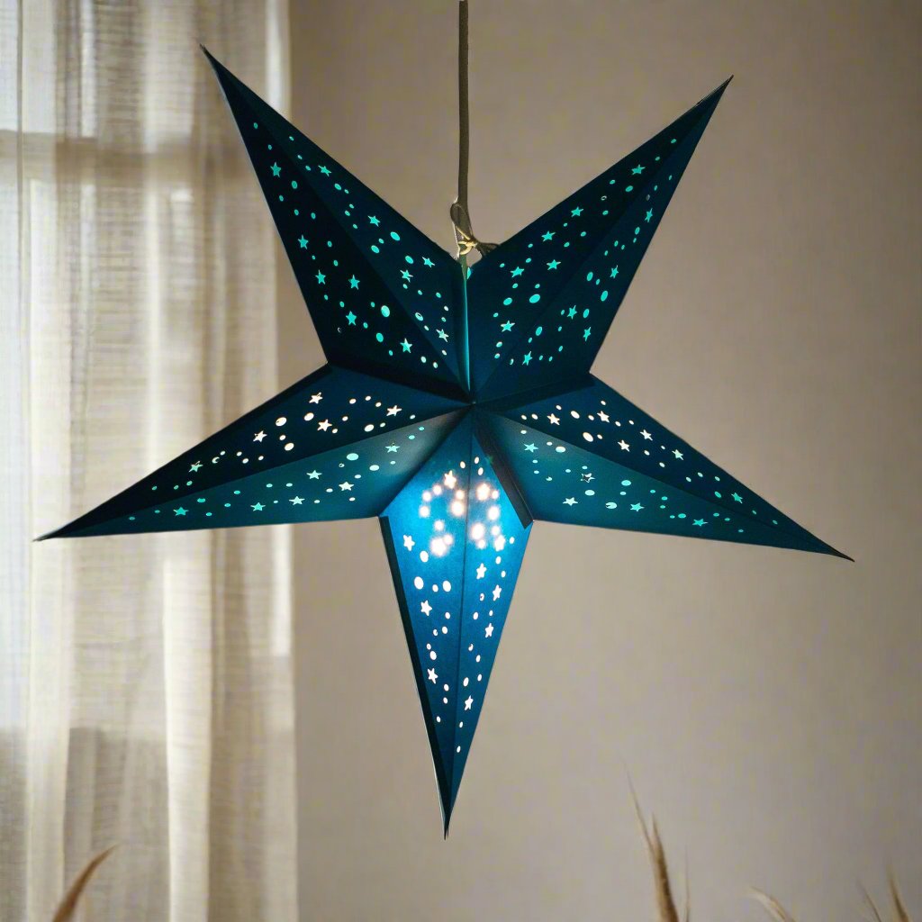 Small Blue Star Lantern