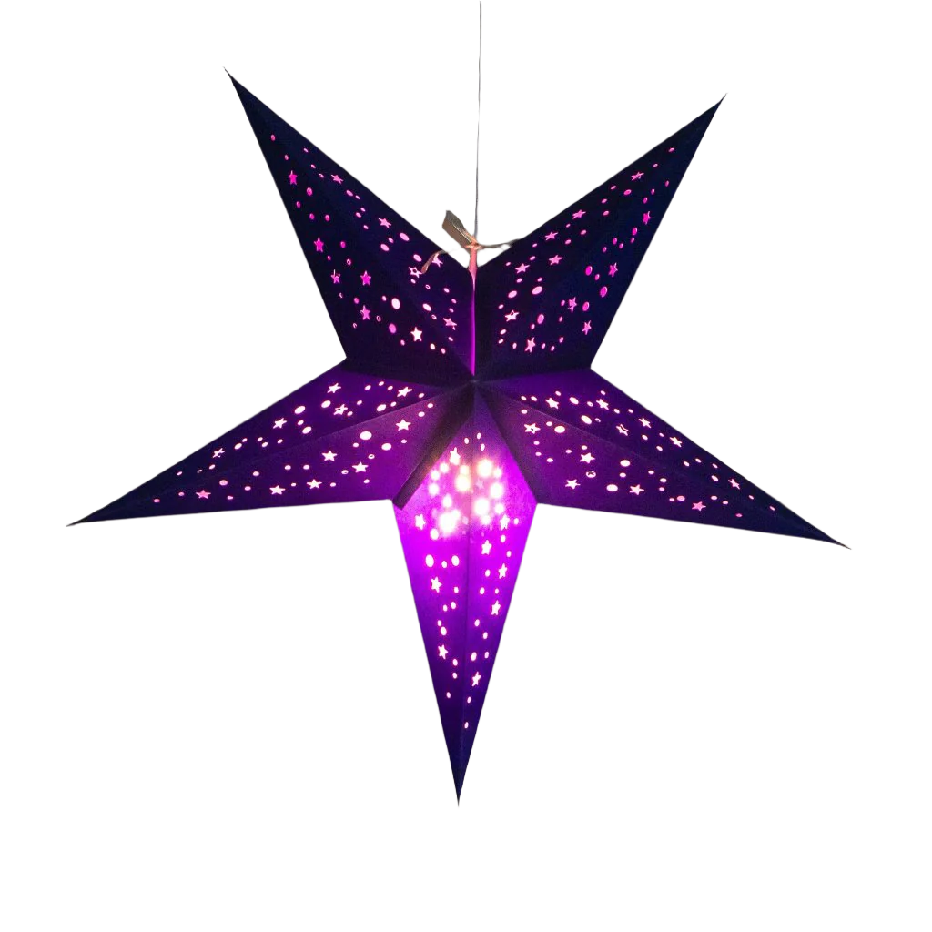 Small Purple Star Lantern