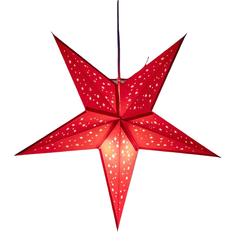 Small Red Star Lantern by Paper Starlights