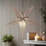 Small White Star Lantern handmade paper lantern in star shape by Paper Starlights
