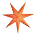 Orange 7 tipped star lamp shade