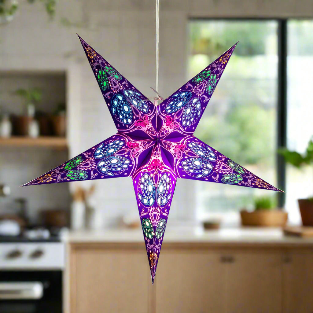 Purple small star lantern