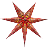 Bohemia Red handmade paper star lantern