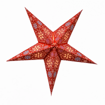 Handcrafted red paper star lantern