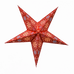 Handcrafted red paper star lantern